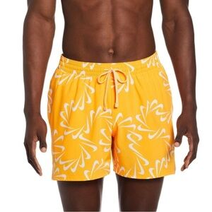 Nike Men's Bright Yellow Swim Trunks